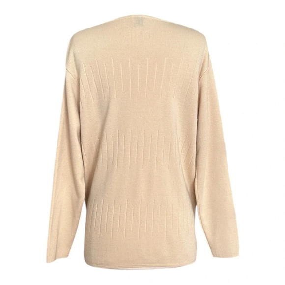 LECOMTE Sweater Italian Merino Wool Minimalist Classic Capsule Staple Size M - Picture 6 of 14